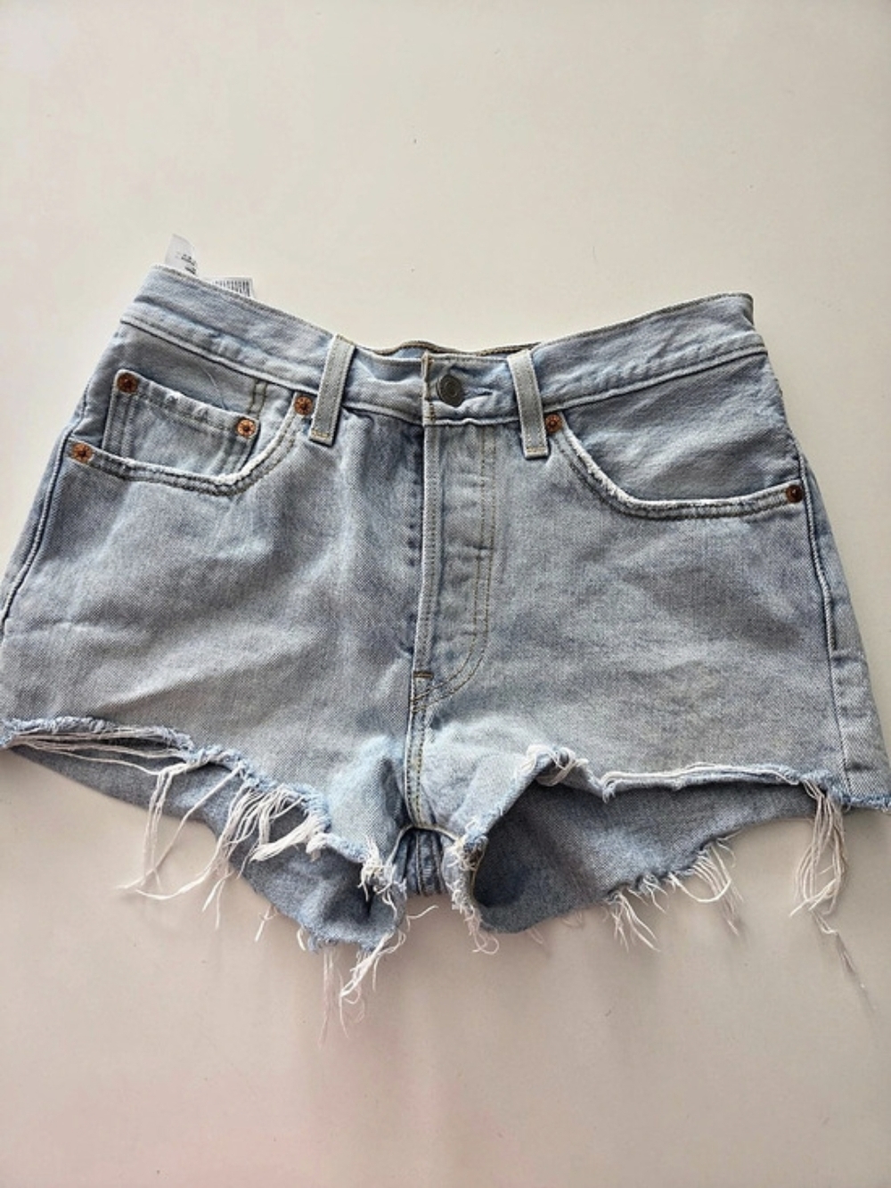 Levi's 501 Original Cut-Off Denim Shorts Blue Waist 26